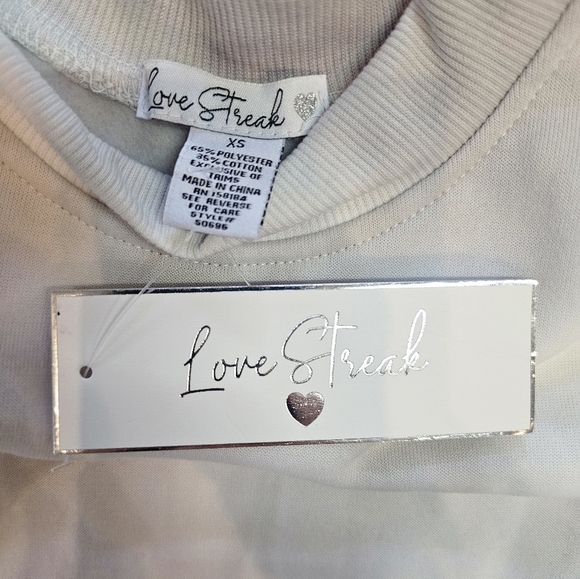 Love Streak NWT XS Tie Dye Crewneck Sweatshirt Lounge Pastel Pullover - Picture 3 of 7